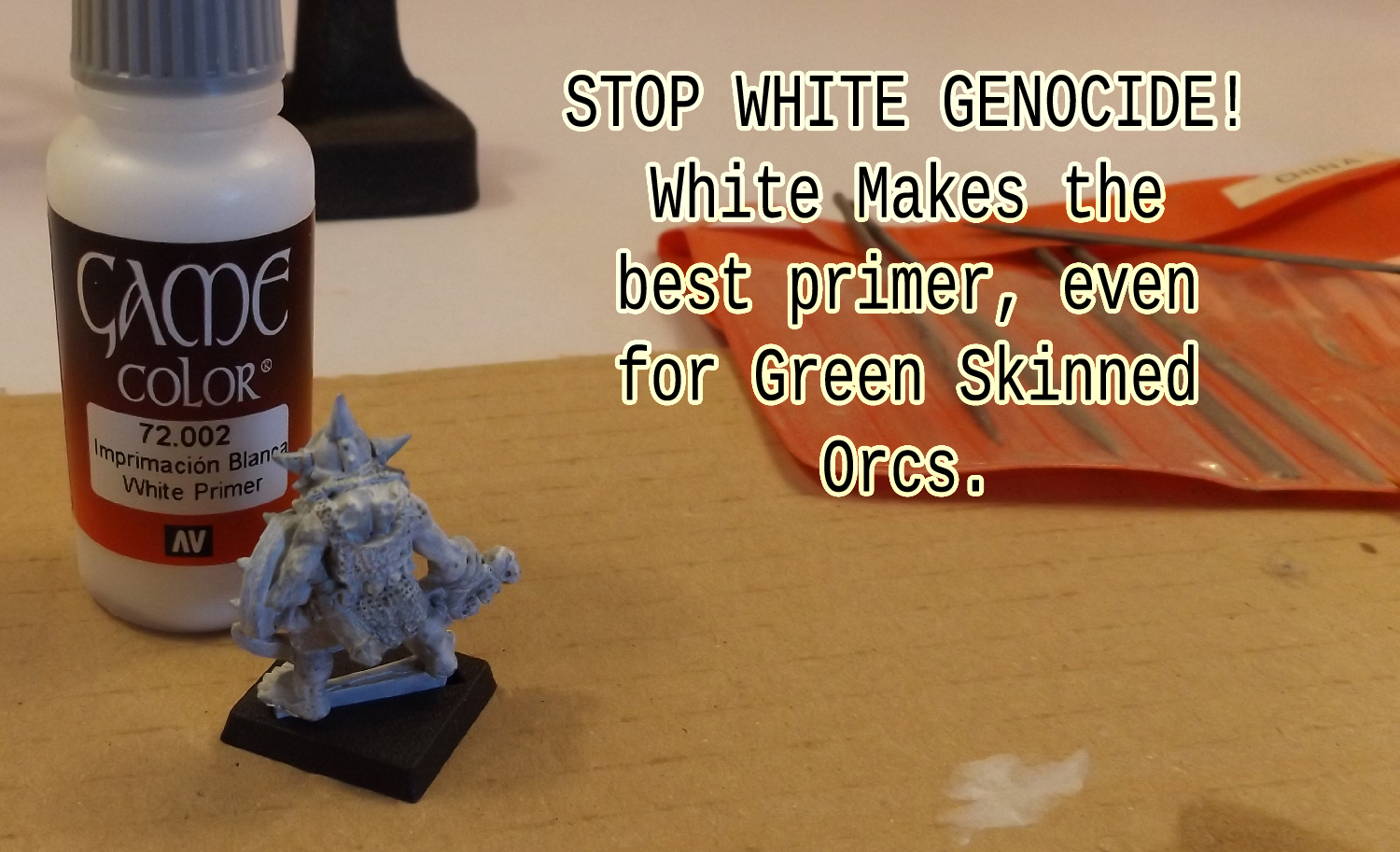 STOP WHITE GENOCIDE! White makes the best primer.